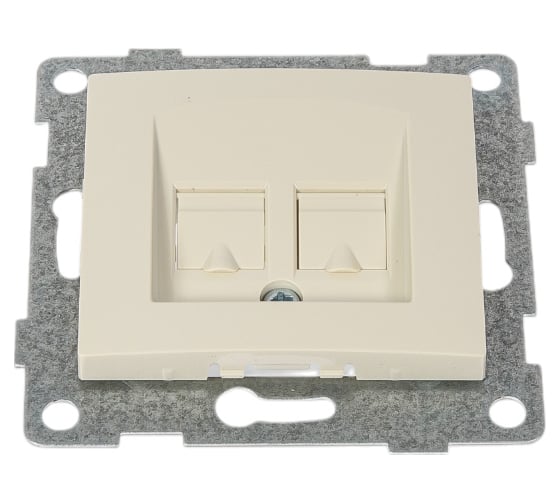 Изображение товара Механизм компьютерной розетки GUSI ELECTRIC Bravo RJ45, одинарной, СУ, бежевый С10К1-003