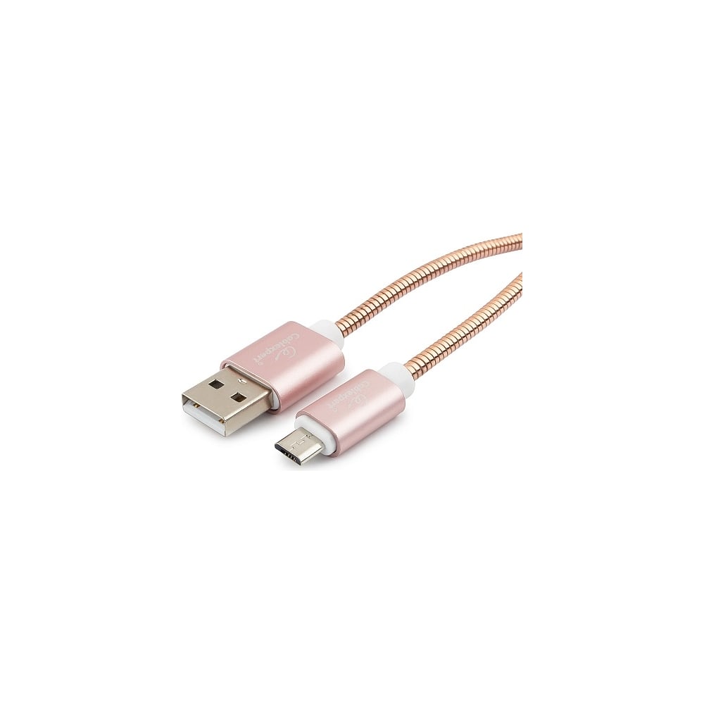 фото Кабель cablexpert usb 2.0 am/microb, серия gold, длина 0.5 м, золото, блистер, cc-g-musb02cu-0.5m