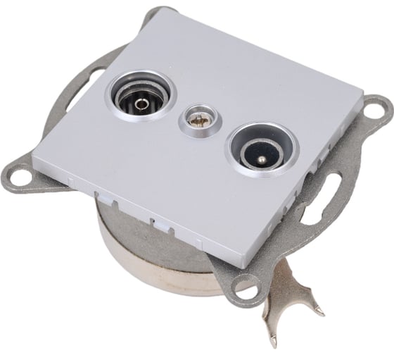 Изображение товара Механизм розетки GUSI ELECTRIC Ugra TV+ SAT, оконечной, СУ, серебро С11TS1-004