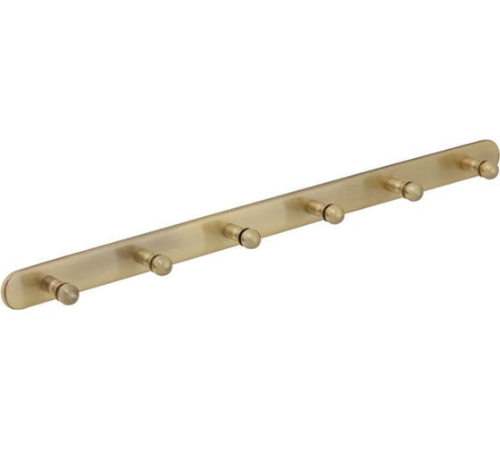 Изображение товара Планка с 6-ю крючками Veragio GIALETTA L47.5 см, бронза VR.GIL-6439.BR