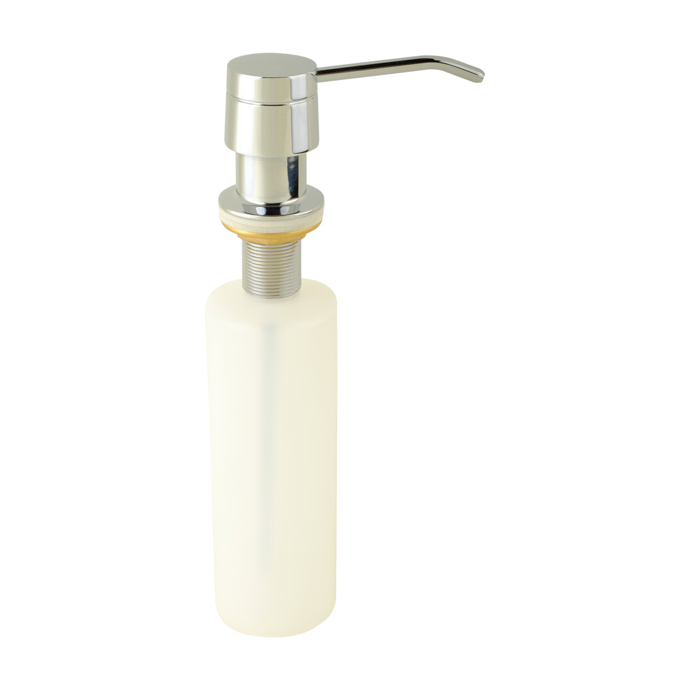 фото Встраиваемый дозатор жидкого мыла veragio sbortis колба пластик, 250 мл, хром vr.sbr-8441.cr