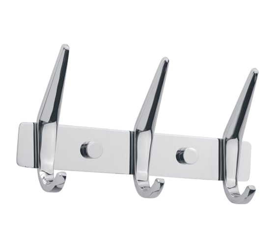 Изображение товара Планка с 3-мя крючками Veragio GIFORTES L17.4xH3 см, хром VR.GFT-9073.CR