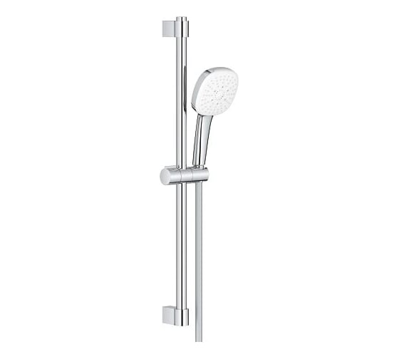 Изображение товара Душевой гарнитур GROHE 27579003 Tempesta Cube 110 3 режима струи, душевая штанга 600 мм, шланг 1750 мм, 8.4 л/мин, хром (замена 27579002) 00000136600
