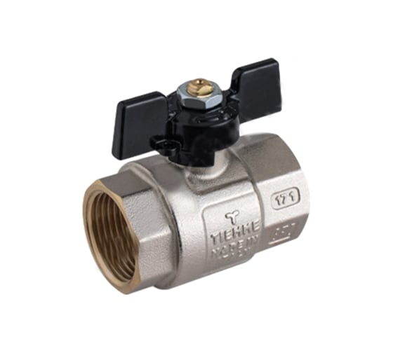 Изображение товара Шаровой кран Tiemme Buran ВВ, 1", черная бабочка 2450012