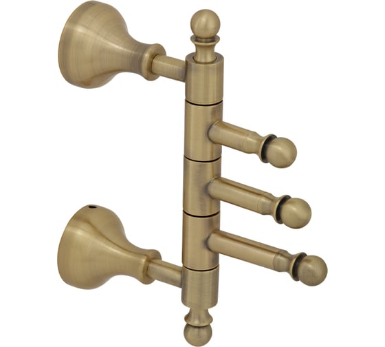 Изображение товара Тройной повортоный крючок Veragio Gialetta бронза VR.GIL-6435.BR