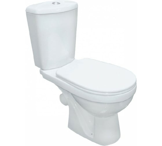 Изображение товара Унитаз-компакт Rosa Комфорт, косой выпуск, 2-режима, сиденье полипропиленовое, КИРОВ 417882