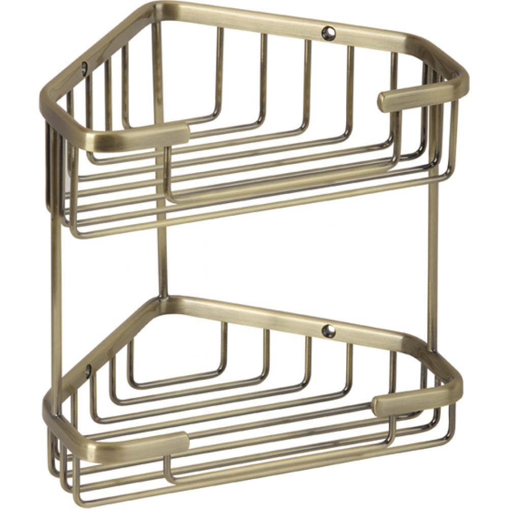 фото Угловая двойная решетка veragio basket 185x185х200 мм, бронза vr.gft-9053.br