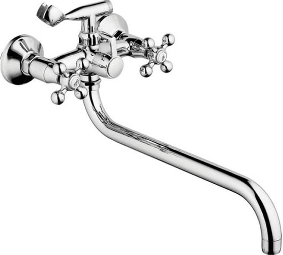 Изображение товара Смеситель для ванны Zollen Essen с аксессуарами, нижний излив 350 мм ES62420541-1 445584