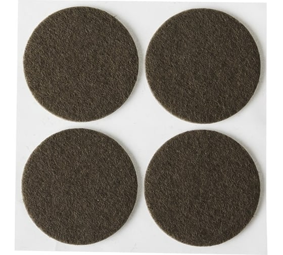 Изображение товара Самоклеящиеся накладки на мебельные ножки Stayer COMFORT фетровые, коричневые, круглые - диаметр 25 мм, 8 шт 40910-25