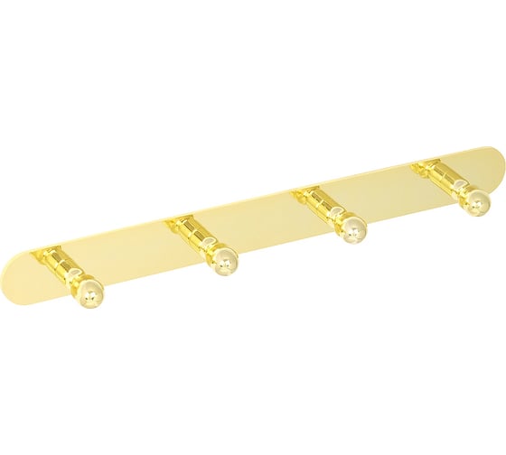 Изображение товара Планка с 4-мя крючками Veragio GIALETTA L31.5 см, золото VR.GIL-6437.DO