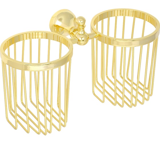 Изображение товара Универсальная корзинка Veragio GIALETTA двойная, настенная, золото VR.GIL-6454.DO