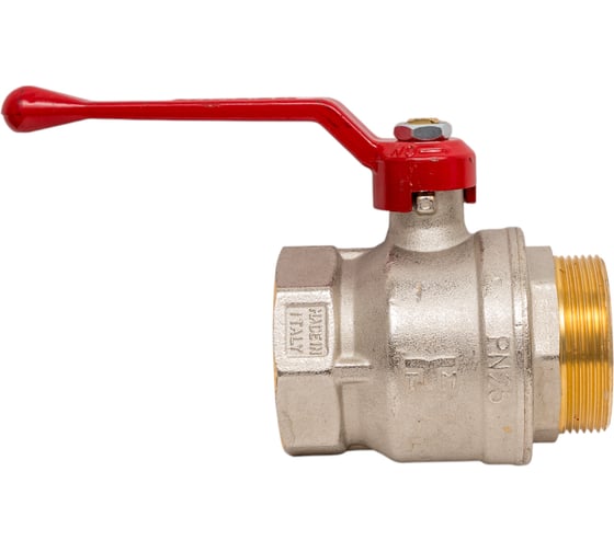 Изображение товара Шаровой кран Tiemme Mistral НВ, 2", красный рычаг 2360026