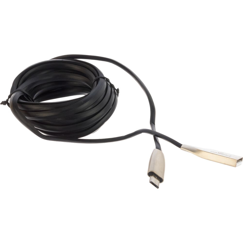 фото Кабель usb cablexpert usb 2.0 am/type-c, серия gold, длина 3м, блистер, черный cc-g-usbc01bk-3m