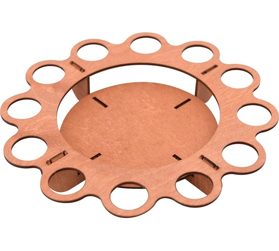 Изображение товара Подставка для кулича и яиц МУЛЬТИДОМ "Цветок", диаметр 24см, высота 4см МБ18-250