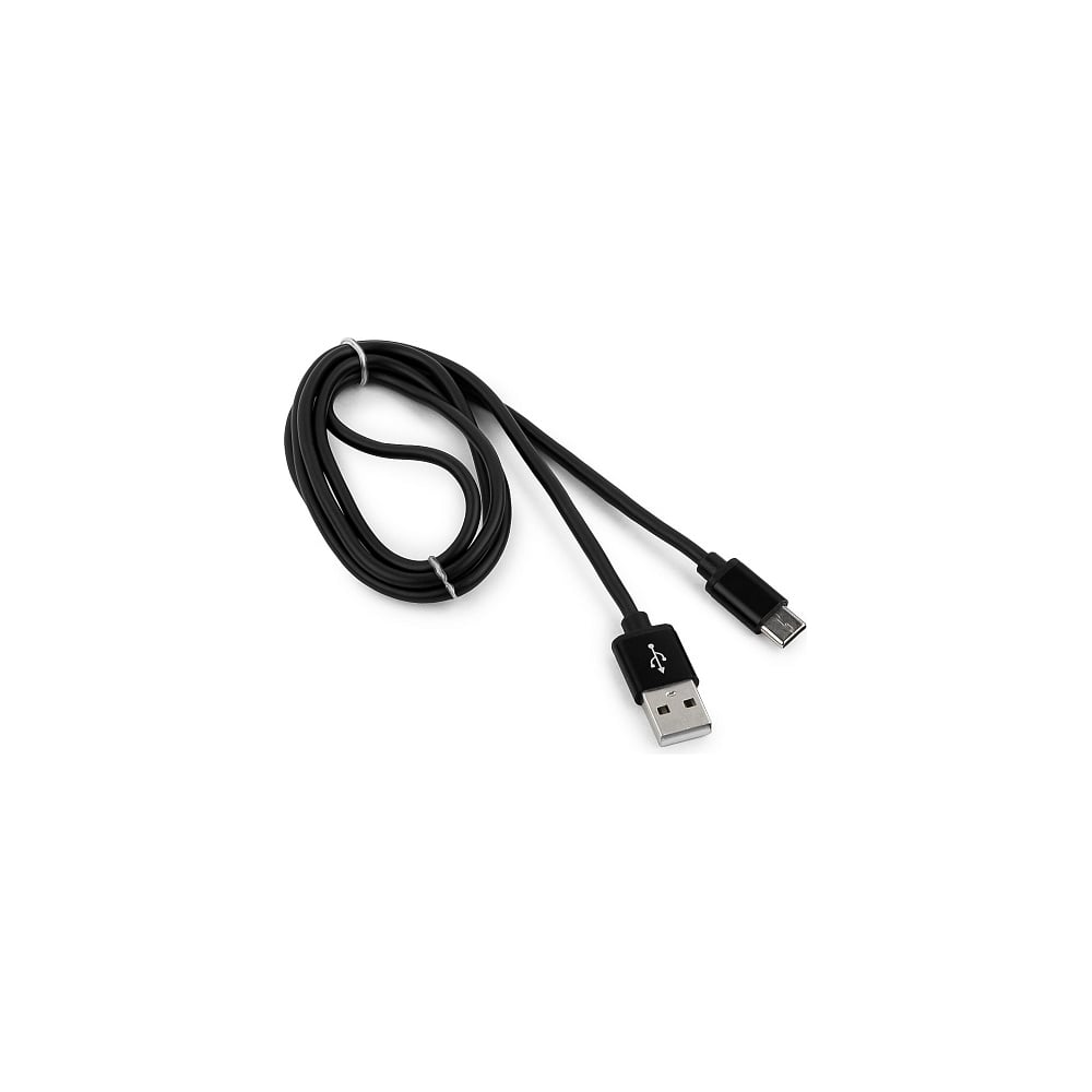 фото Кабель cablexpert usb 2.0 am/type-c, серия silver, длина 1 м, черный, блистер, cc-s-usbc01bk-1m