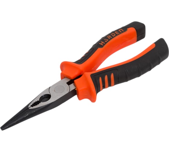 Изображение товара Длинногубцы HARDEN Bulldog комбинированные, профессиональные, CRV, 173 мм 560201