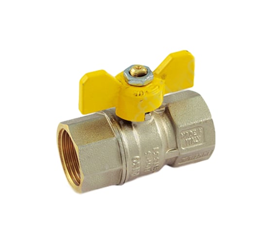 Изображение товара Шаровой кран для газа Tiemme Tornado ВВ, 1/2", желтая бабочка 2390008