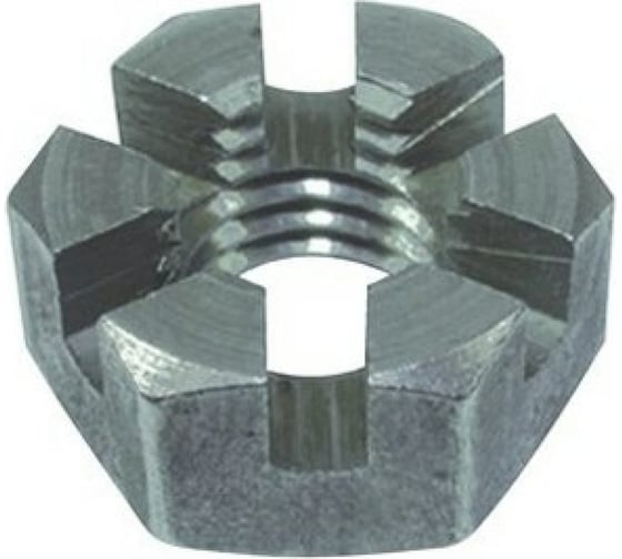 Изображение товара Гайка ЦКИ корончатая, DIN937 М10 прорезная, низкая, A4 SW 17 10 шт. 45247