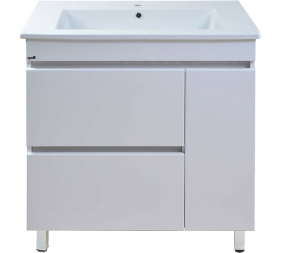 Изображение товара Тумба Emmy Джерси 85 2 ящика и 1 дверь, правый, под умывальник Оскар 310018