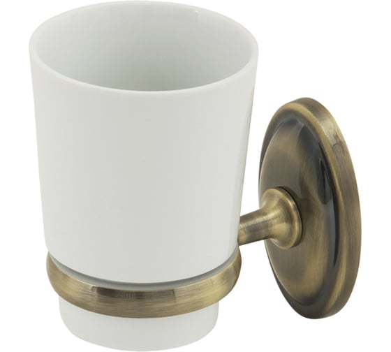 Изображение товара Стакан настенный, BONJOUR бронза/керамика