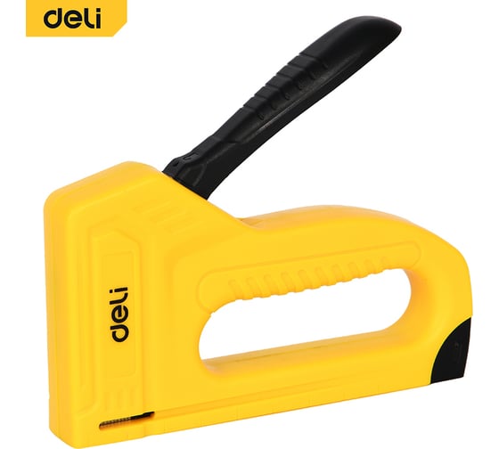 Изображение товара Мебельный строительный пластиковый степлер Deli DL238002 + 400 скоб (D-скобы тип 53/53А, размер 4-10) 147064