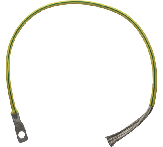 Изображение товара Провод заземления ГринЭнерго 4-500 круглый желто-зеленый ge-pz-04-500-y-g
