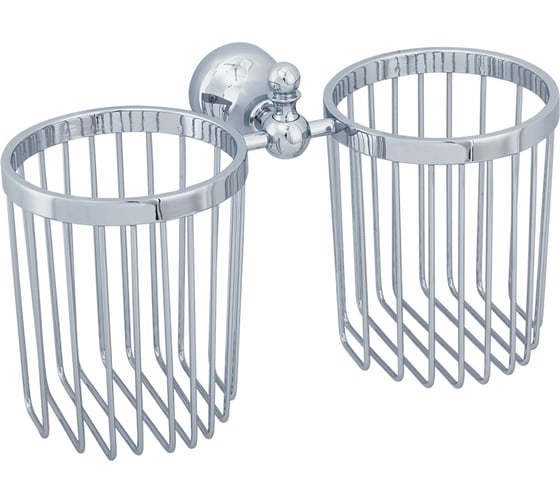 Изображение товара Настенная двойная корзинка Veragio Gialetta универсальная, хром VR.GIL-6454.CR