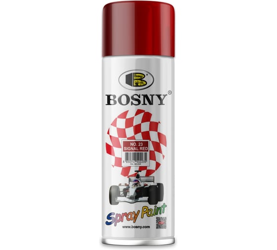 Изображение товара Универсальная краска Bosny красный насыщенный RAL3002 23