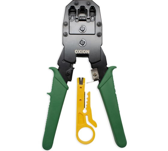 Изображение товара Инструмент для обжима OXION 8P8C, 6P6C, 6P4C, блистер, OX-TL01