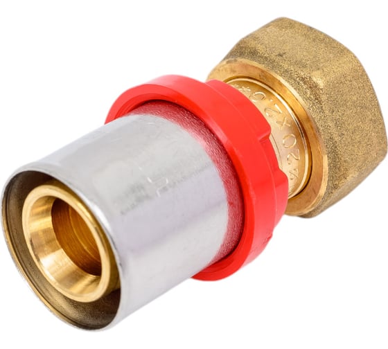 Изображение товара Муфта пресс-В TIEMME с накидной гайкой, плоская прокладка, 20x1/2 1650061