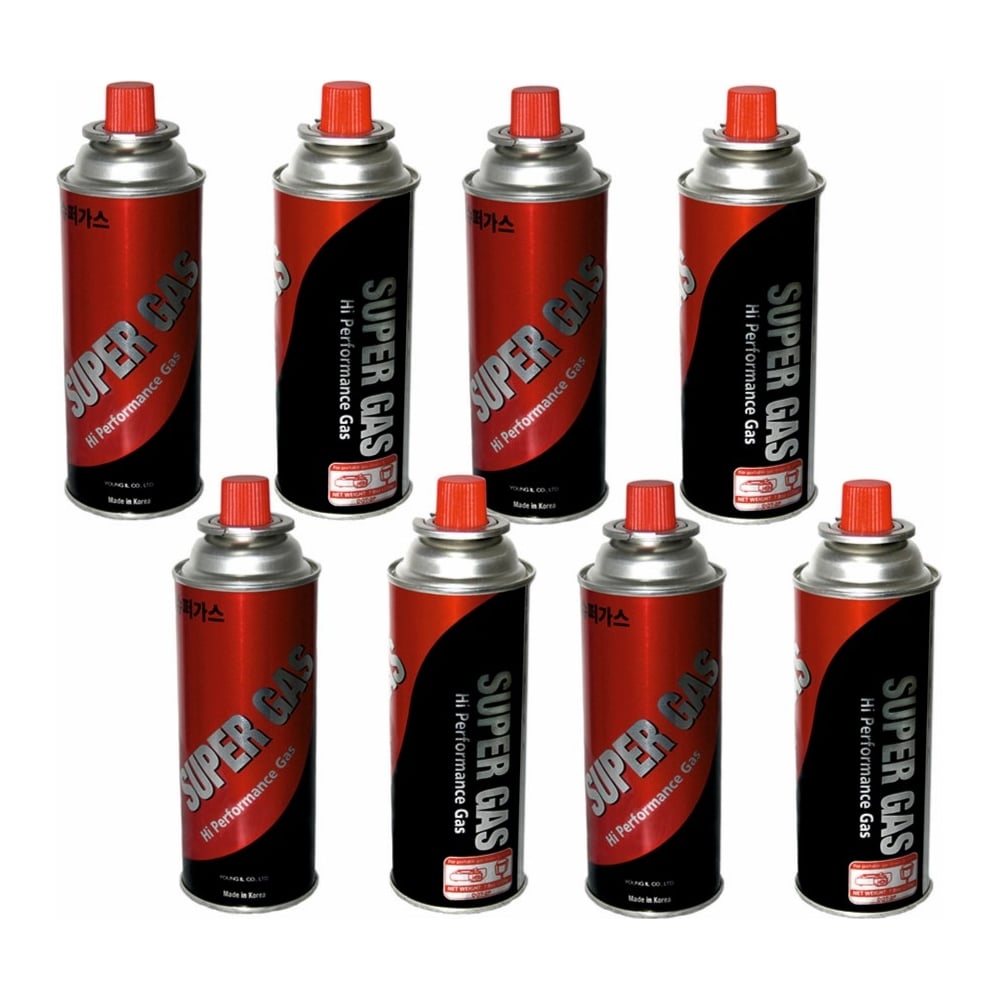 Изображение товара Газовый баллон SUPER GAS набор 8 шт. для портативных газовых приборов
