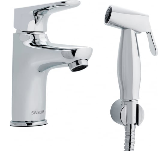 Изображение товара Смеситель для раковины с гигиенической лейкой Swedbe 1660