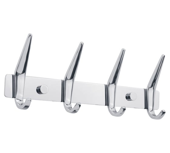 Изображение товара Планка с 4-мя крючками Veragio GIFORTES L24.5xH3 см, хром VR.GFT-9074.CR