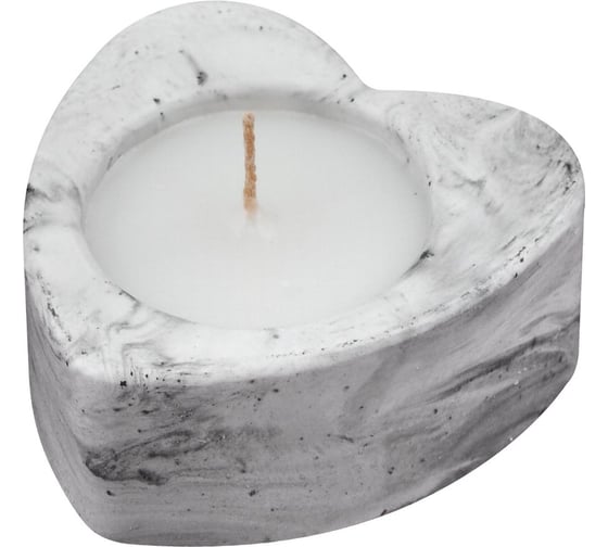 Изображение товара Свеча декоративная с подсвечником МУЛЬТИДОМ "Сердце", размер 7x7х3 см МС5-201