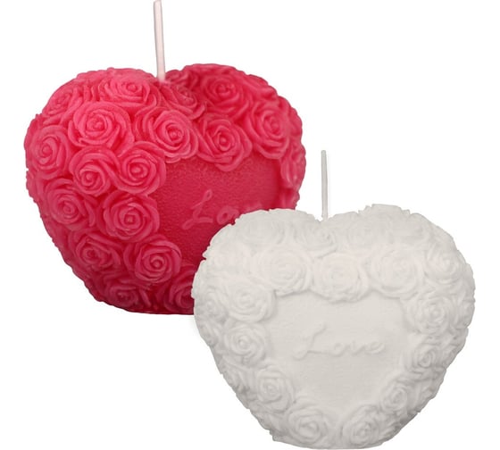 Изображение товара Свеча декоративная МУЛЬТИДОМ "Сердце", 6x9,5x8 см 2цв МС5-115