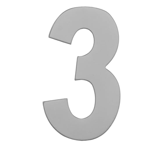 Изображение товара Номер дверной Marlok 3, металл, CP хром 027297