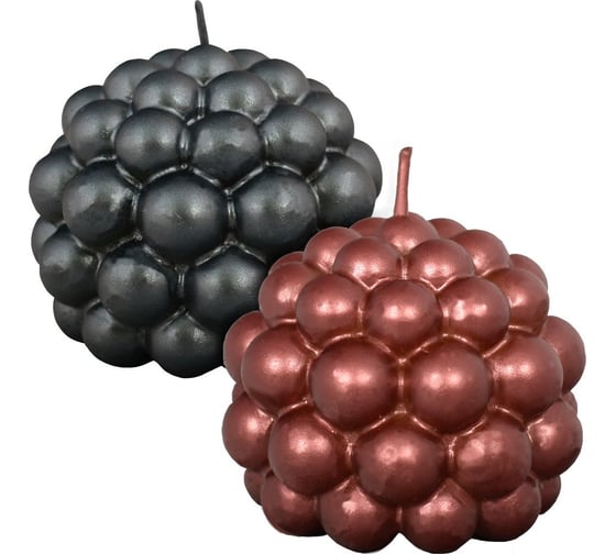 Изображение товара Свеча декоративная МУЛЬТИДОМ "Шар-пузырьки", 6x6х5 см 2цв МС5-117