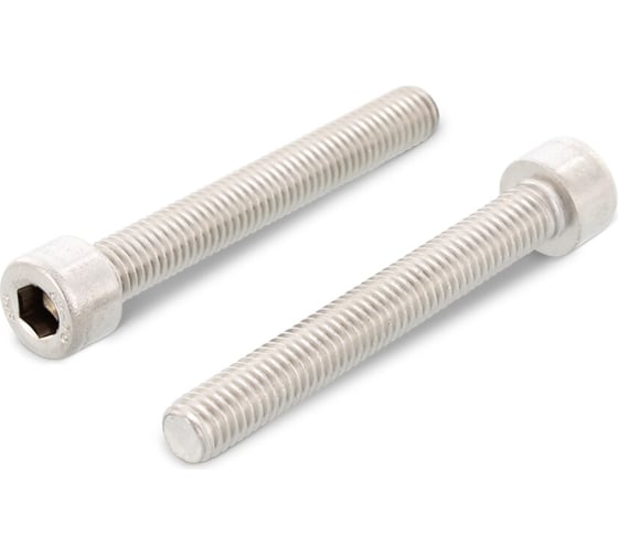 Изображение товара Винт Metiz-A2 DIN 912, M4x16 мм, А2, нержавеющий, с цилиндр. голов. с внутр. шестигранником, 50 шт. 9122416 50