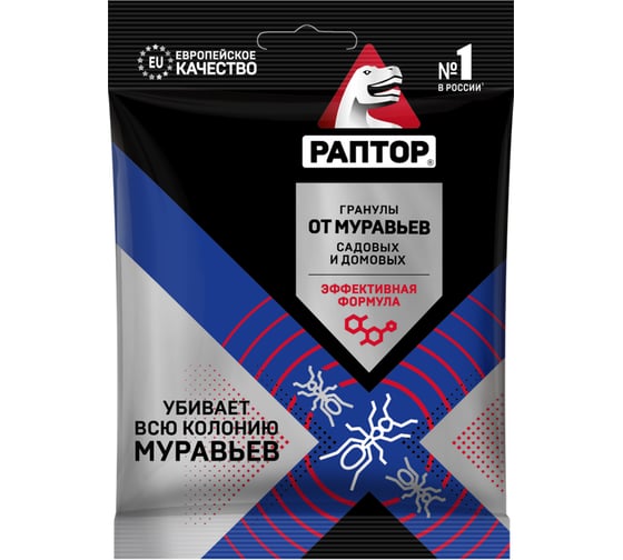 Изображение товара Средство от муравьев РАПТОР в гранулах саше, 100 г 20062 Pa0001M