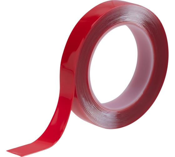 Изображение товара Двухсторонняя клейкая лента REXANT прозрачная, на акриловой основе, 20 мм, ролик 5 м 09-6520