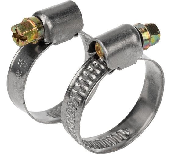 Изображение товара Кабельная стальная червячная хомут-стяжка REXANT 16-27 мм, 50 шт. 07-0616