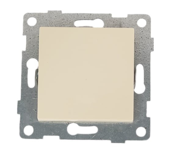 Изображение товара Механизм выключателя GUSI ELECTRIC Ugra 1 клавиша, самовозвратный, СУ, 10А, 250В, бежевый С11В6-003