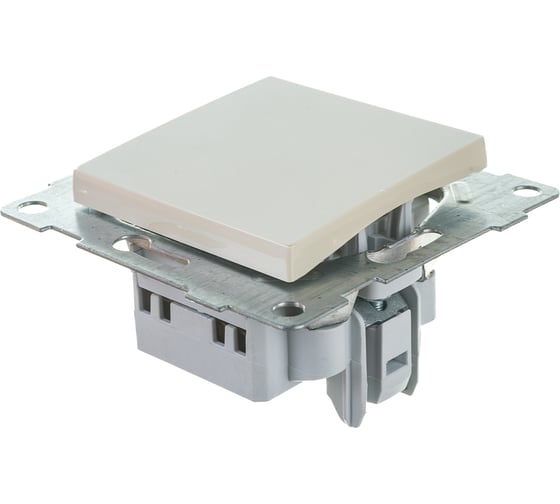 Изображение товара Механизм выключателя GUSI ELECTRIC Ugra 1 клавиша, перекрестный, СУ , 10А, 250В, бежевый С11В7-003