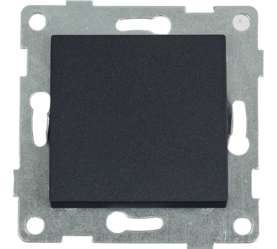 Изображение товара Механизм выключателя GUSI ELECTRIC Ugra 1 клавиша, самовозвратный, СУ, 10А, 250В, графит С11В6-010