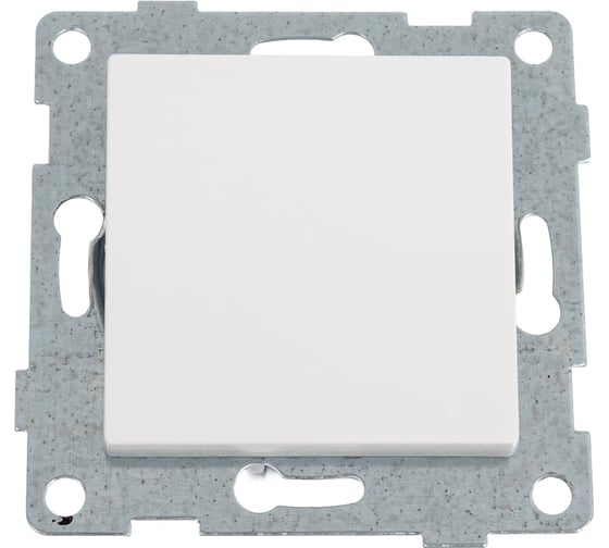 Изображение товара Механизм выключателя GUSI ELECTRIC Ugra 1 клавиша, самовозвратный, СУ, 10А, 250В, белый С11В6-001