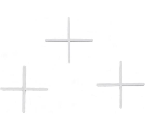 Изображение товара Крестики для плитки (200 шт; 2.5 мм) 3D Krestiki 00-00000702