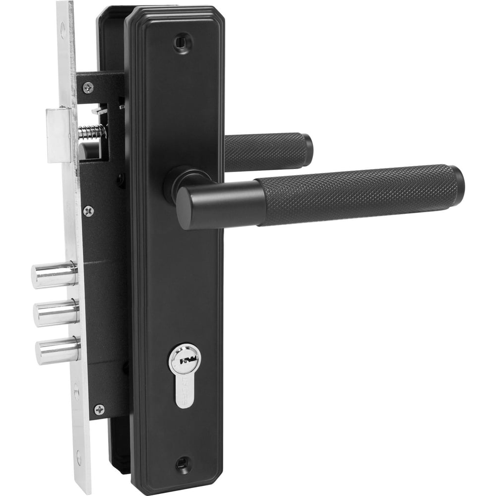 Изображение товара Врезной замок БУЛАТ ФЕРОНА ЗВ4-3.02.02 с ручкой для деревянных и металлических дверей