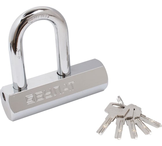 Изображение товара Навесной замок БУЛАТ ВС6-Р110-01МХ (ВС1С-110Д) d14 мм 5 перф. кл. 14980