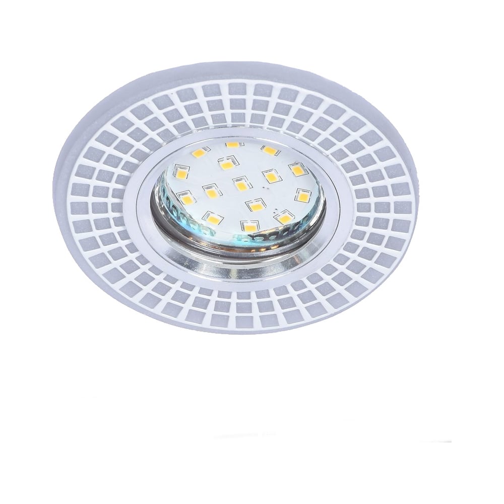 фото Встраиваемый светильник imex mr16+led 3w 4000k, акрил, ch/wh+wh il.0030.0615