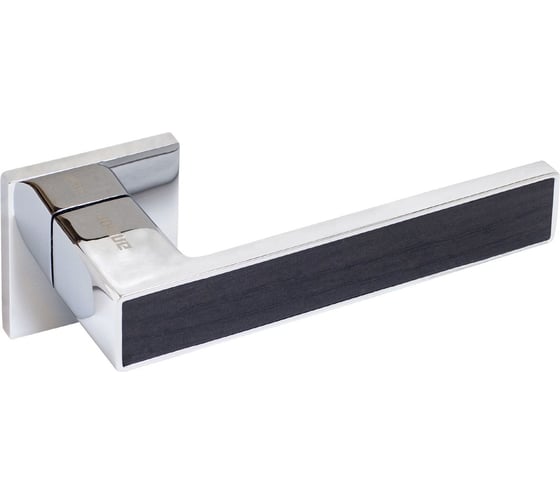 Изображение товара Комплект ручек Аллюр АРТ "ЛАНА" CP/темно-серое дерево (862TSD) хром/темно-серое дерево, защитная пленка 13810